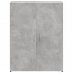 Armoire de classement gris béton bois d'ingénierie – Image 2