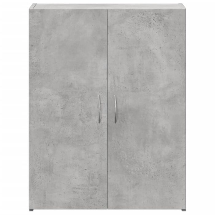 Armoire de classement gris béton bois d'ingénierie – Image 2