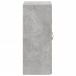 Armoire de classement gris béton bois d'ingénierie – Image 3