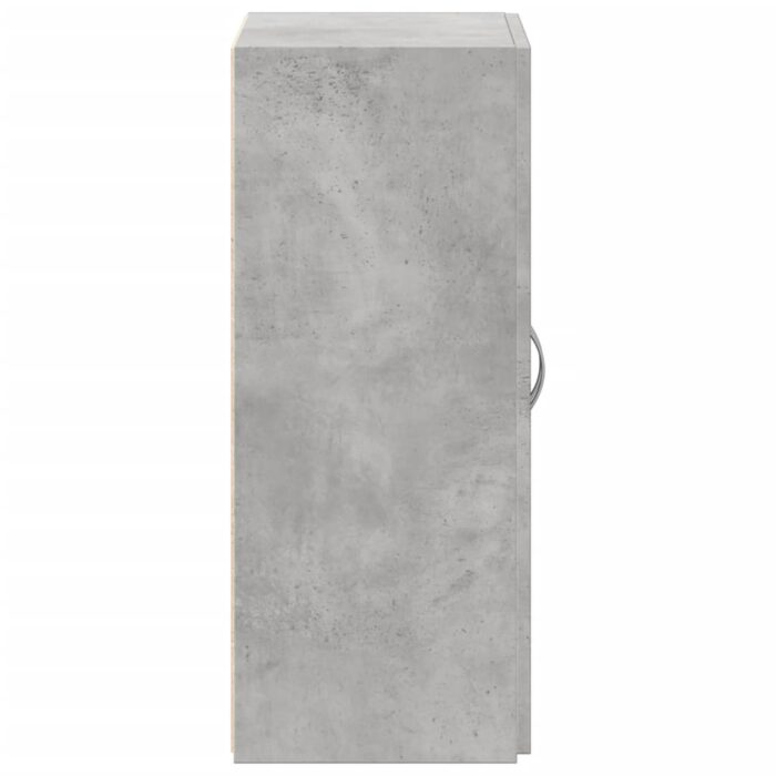 Armoire de classement gris béton bois d'ingénierie – Image 3