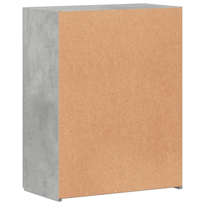Armoire de classement gris béton bois d'ingénierie – Image 4