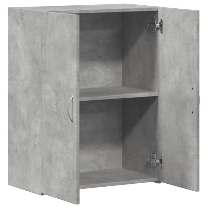 Armoire de classement gris béton bois d'ingénierie – Image 5