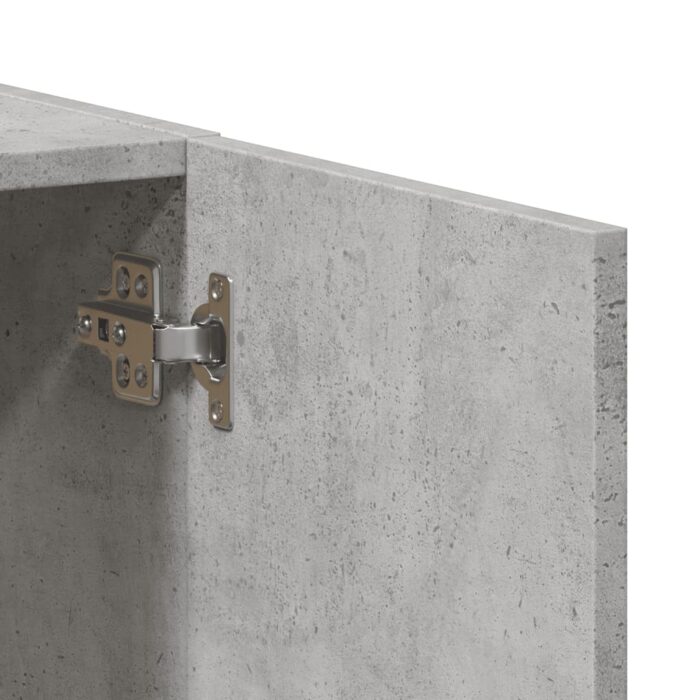 Armoire de classement gris béton bois d'ingénierie – Image 6