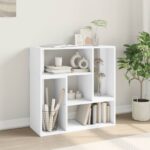 Meubles TV 2 pcs blanc 75x30x50 cm bois d'ingénierie – Image 2