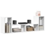 Meubles TV 2 pcs blanc 75x30x50 cm bois d'ingénierie – Image 3