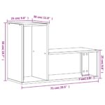 Meubles TV 2 pcs chêne sonoma 75x30x50 cm bois d'ingénierie – Image 10