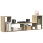 Meubles TV 2 pcs chêne sonoma 75x30x50 cm bois d'ingénierie – Image 3