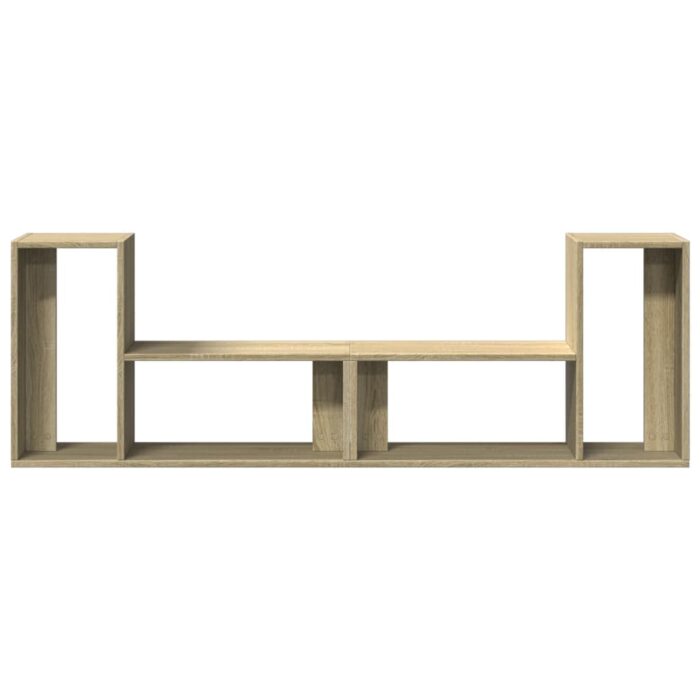 Meubles TV 2 pcs chêne sonoma 75x30x50 cm bois d'ingénierie – Image 4
