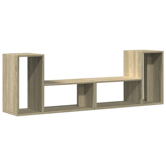 Meubles TV 2 pcs chêne sonoma 75x30x50 cm bois d'ingénierie – Image 6