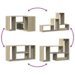 Meubles TV 2 pcs chêne sonoma 75x30x50 cm bois d'ingénierie – Image 7