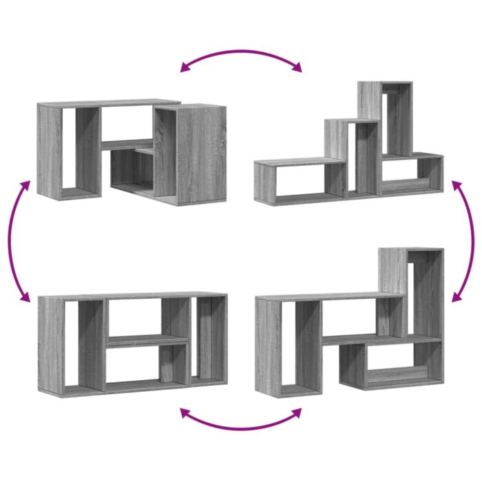 Meubles TV 2 pcs sonoma gris 75x30x50 cm bois d'ingénierie – Image 7