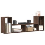 Meubles TV 2 pcs chêne marron 75x30x50 cm bois ingénierie – Image 3