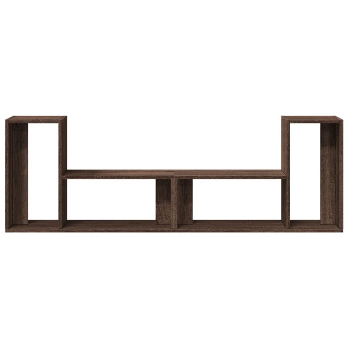 Meubles TV 2 pcs chêne marron 75x30x50 cm bois ingénierie – Image 4