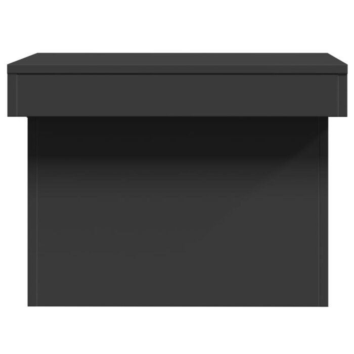Table basse noir 80x55x40 cm bois d'ingénierie – Image 4