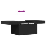 Table basse noir 80x55x40 cm bois d'ingénierie – Image 7