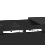 Table basse noir 80x55x40 cm bois d'ingénierie – Image 8