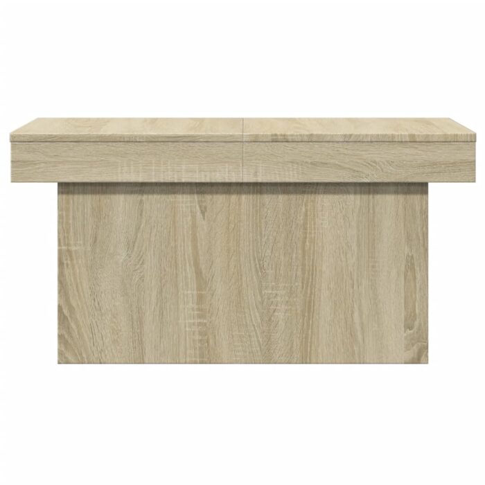 Table basse chêne sonoma 80x55x40 cm bois d'ingénierie – Image 3