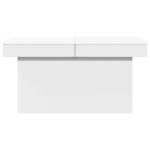 Table basse blanc 100x55x40 cm bois d'ingénierie – Image 3
