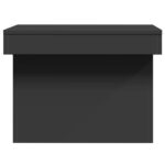 Table basse noir 100x55x40 cm bois d'ingénierie – Image 4