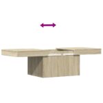 Table basse chêne sonoma 100x55x40 cm bois d'ingénierie – Image 7