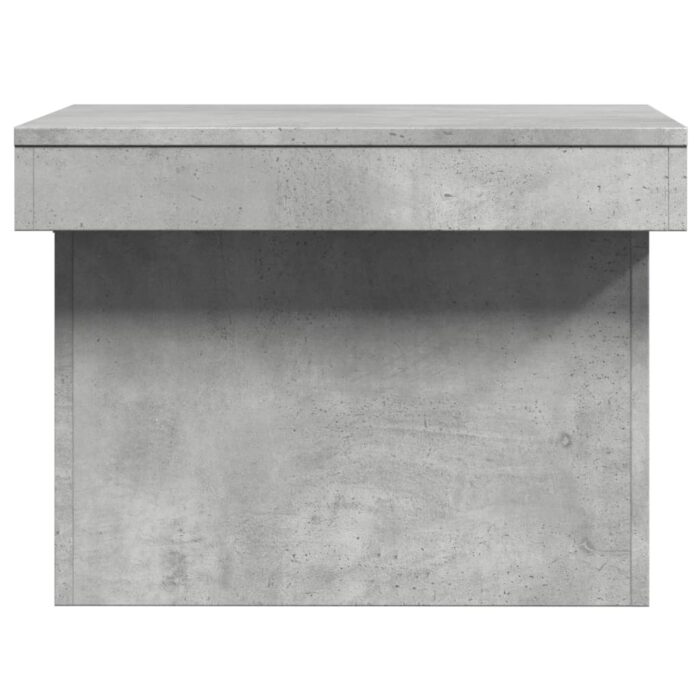Table basse gris béton 100x55x40 cm bois d'ingénierie – Image 4