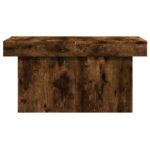 Table basse chêne fumé 100x55x40 cm bois d'ingénierie – Image 3