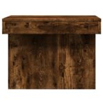 Table basse chêne fumé 100x55x40 cm bois d'ingénierie – Image 4