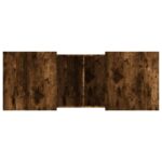 Table basse chêne fumé 100x55x40 cm bois d'ingénierie – Image 6