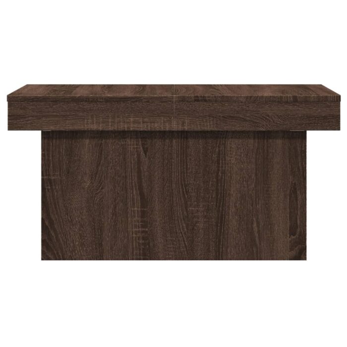 Table basse chêne marron 100x55x40 cm bois d'ingénierie – Image 3
