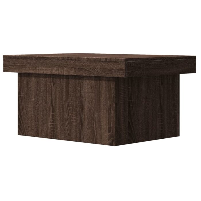 Table basse chêne marron 100x55x40 cm bois d'ingénierie – Image 5