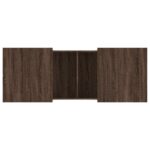 Table basse chêne marron 100x55x40 cm bois d'ingénierie – Image 6