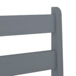 Chaises de bar lot de 2 gris bois de pin solide – Image 6