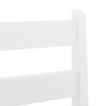 Chaises de bar lot de 2 blanc bois de pin solide – Image 6