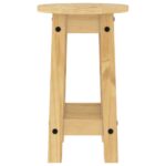 Tabourets de bar lot de 2 bois massif de pin – Image 3
