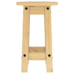 Tabourets de bar lot de 2 bois massif de pin – Image 4