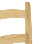 Chaises à manger lot de 2 40x46x99 cm bois massif de pin – Image 6