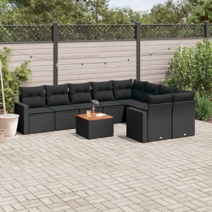 VXL8721012861404_m_en_hd_1.jpg Salon de jardin 10 pcs avec coussins noir résine tressée – Image 1