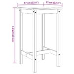 Ensemble de bar 5 pcs Bois de pin massif – Image 12