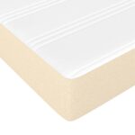 Matelas de lit à ressorts ensachés crème 120x190x20 cm Tissu – Image 3