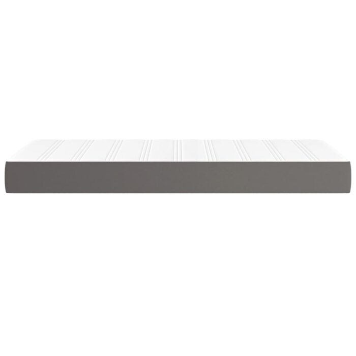 Matelas de lit à ressorts ensachés gris 120x190x20 cm – Image 2