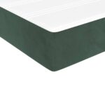 Matelas de lit à ressorts ensachés vert foncé 120x190x20 cm – Image 3