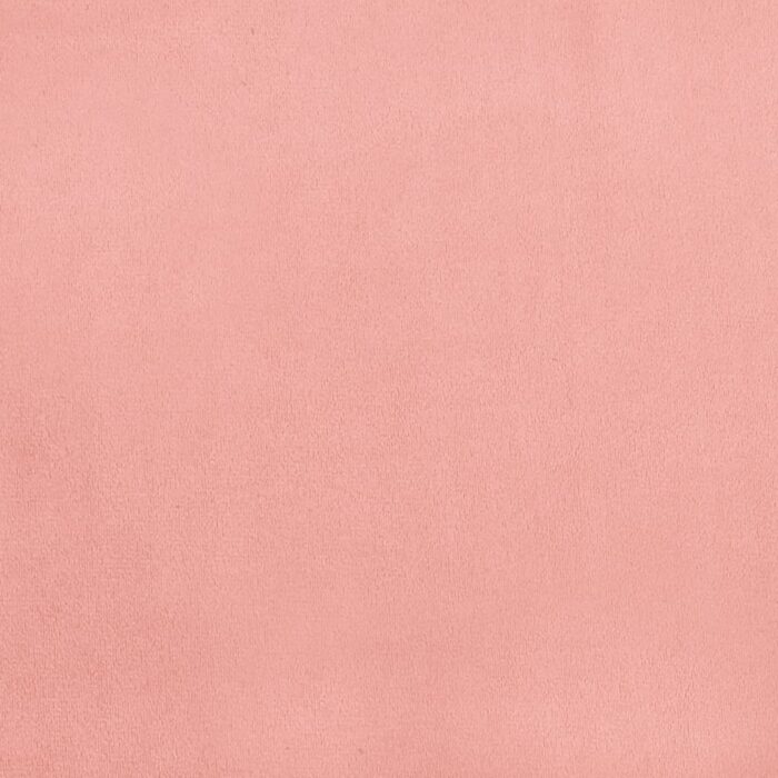 Matelas de lit à ressorts ensachés rose 120x190x20 cm velours – Image 4
