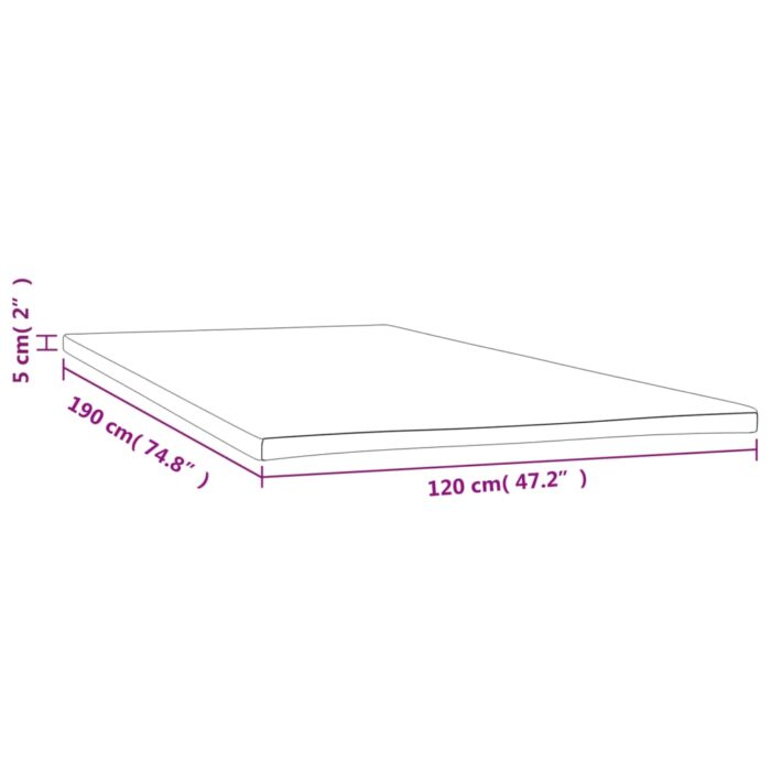Sur-matelas 120x190x5 cm – Image 5