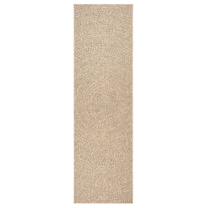 Tapis ZIZUR 80x250 cm aspect de jute intérieur et extérieur – Image 2