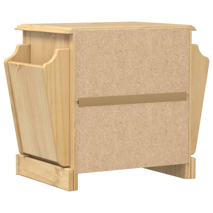 Table de chevet Corona 45x35x47,5 cm bois de pin massif – Image 4