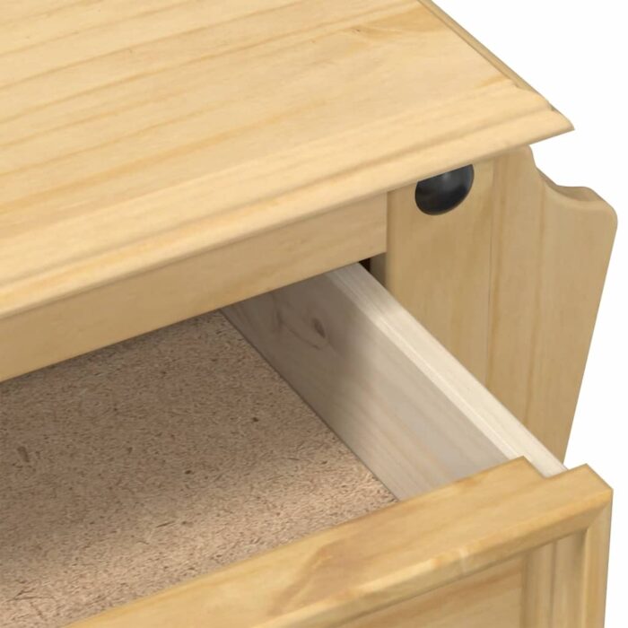 Table de chevet Corona 45x35x47,5 cm bois de pin massif – Image 5