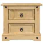 Table de chevet Corona 53x39x50 cm bois de pin massif – Image 2