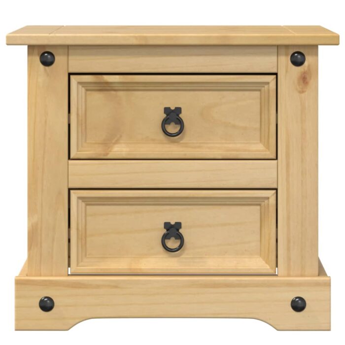 Table de chevet Corona 53x39x50 cm bois de pin massif – Image 2