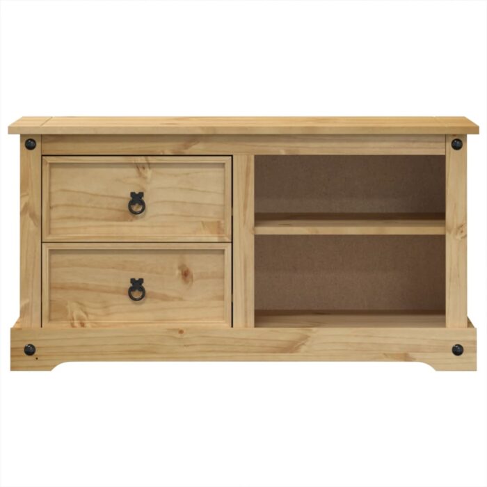 Meuble TV Corona 100x40x52 cm bois de pin massif – Image 2