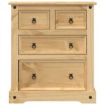 Commode Corona 80x43x91 cm bois massif de pin – Image 2